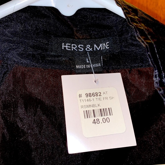 Collared Sheer Strapped Club Top - Picture 4 of 4